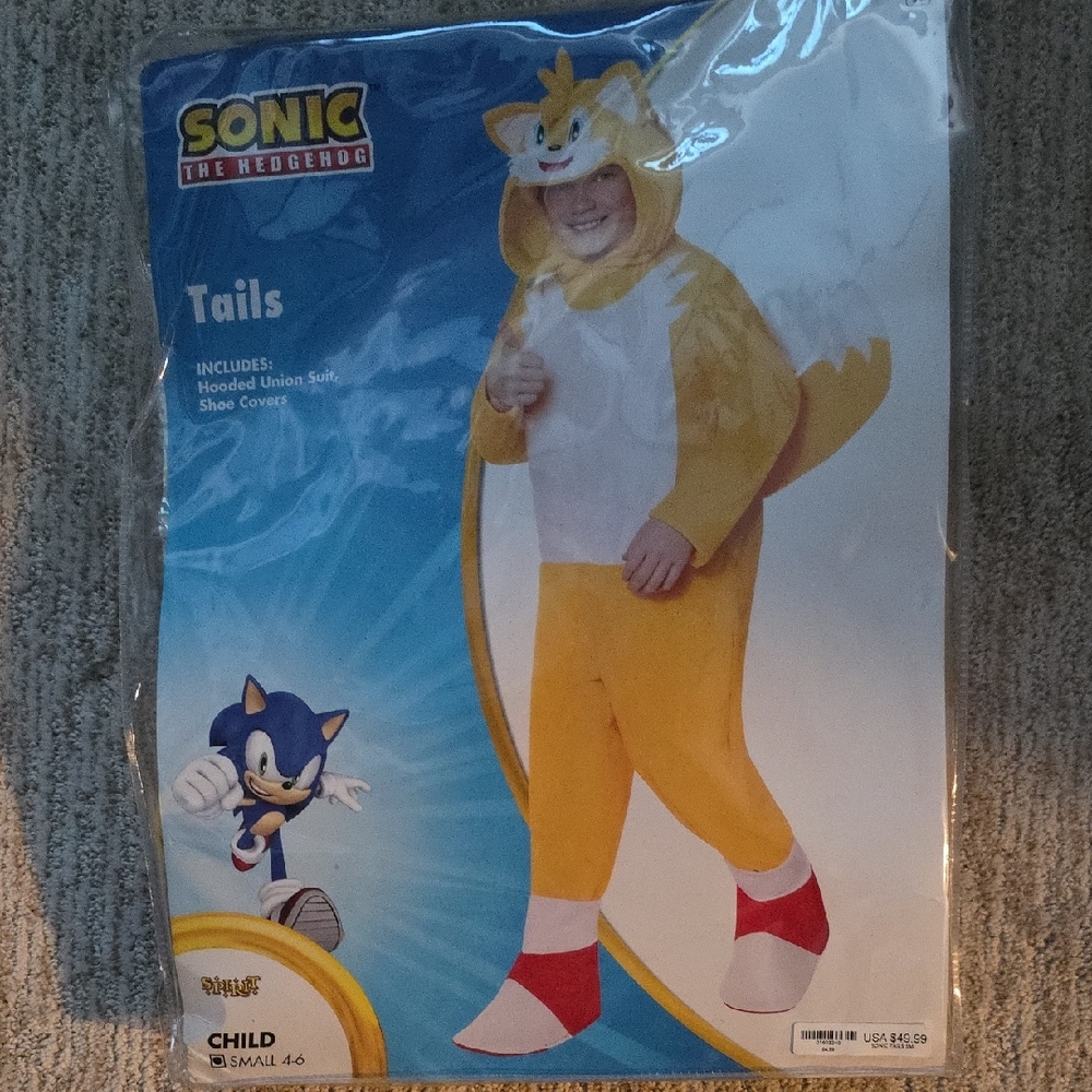 Tails Kids Costume - Yellow and White